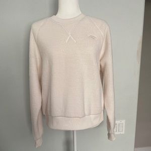New Women's White Northface Crewneck Size L